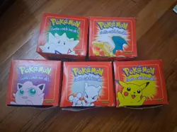 Pokemon 23k Gold Plated Cards Burger King Set Of 5 Vintage CHARIZARD SEALED! - Image 1