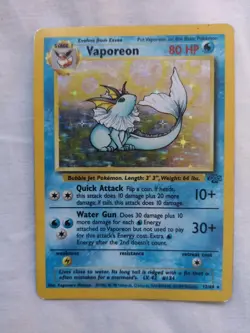 Vaporeon 12/64 Jungle Holo Rare - 1999 Pokemon Card - Image 2