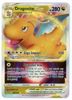 Dragonite VSTAR 050/078 Pokemon GO Pokemon Card - Image 1