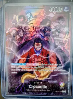 One-Piece card op-04-058 Alternate Art Crocodile near mint or better - Image 1