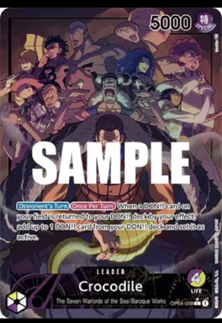 One-Piece card op-04-058 Alternate Art Crocodile near mint or better - Image 2