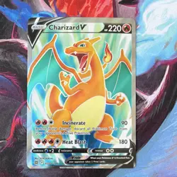 Pokemon Charizard V Full Art 153/172 Brilliant Stars Ultra Rare Holo 220 HP Card - Image 1