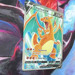 Pokemon Charizard V Full Art 153/172 Brilliant Stars Ultra Rare Holo 220 HP Card - Image 3