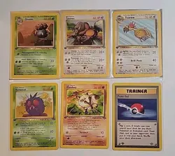 Pokemon JUNGLE (1st Edition) - Lot Of 6 Base Cards **NM** - Image 1