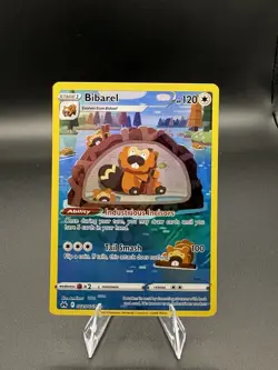 Bibarel Crown Zenith Galarian Gallery Full Art Holo Rare Card GG25/GG70 - Image 1