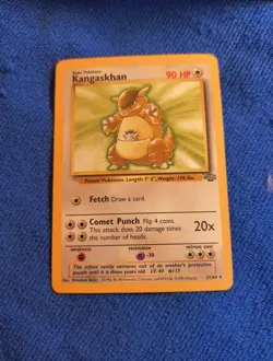 🍀 Kangaskhan 21/64 Jungle 1st Edition Non Holo Foil Pokemon 1999 Vintage Card - Image 2