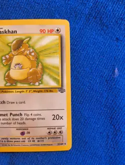 🍀 Kangaskhan 21/64 Jungle 1st Edition Non Holo Foil Pokemon 1999 Vintage Card - Image 4