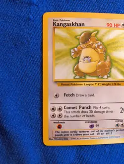 🍀 Kangaskhan 21/64 Jungle 1st Edition Non Holo Foil Pokemon 1999 Vintage Card - Image 5