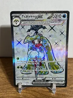 Pokemon TCG Tsareena EX Paradox Rift Holo Ultra Rare Card 220/182 - Image 1