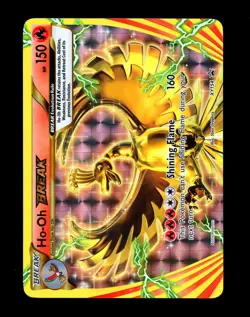2016 Pokemon HO-OH BREAK Black Star Promo HOLO Foil Rare XY Set Card #XY154 NM - Image 1