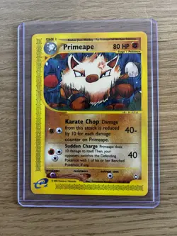 Primeape 29/147 | Aquapolis Set | LP | Non-Holo Rare E-Reader Pokemon Card - Image 1