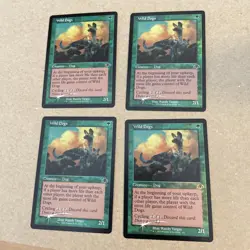 FOIL WILD DOGS (RETRO FRAME) X4 Dominaria Remastered Magic MTG MINT CARD - Image 1
