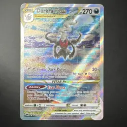 Pokemon Darkrai VSTAR Full Art Ultra Rare Holo GG50/GG70 Crown Zenith Card 2023 - Image 1