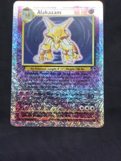 Pokemon Cards: Legendary Collection Reverse Holo: Alakazam 1/110 - Image 2