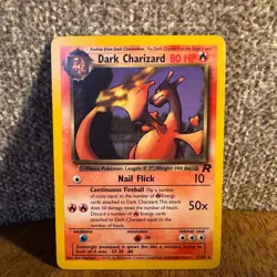 Dark Charizard 21/82 Team Rocket Set Rare Non-Holo Pokemon Card WOTC - Image 1