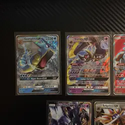 Pokemon GX Holo Card Lot - Gyarados, Lunala, Heatran, Lapras, Necrozma, Lycanroc - Image 2