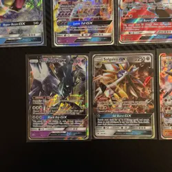 Pokemon GX Holo Card Lot - Gyarados, Lunala, Heatran, Lapras, Necrozma, Lycanroc - Image 4