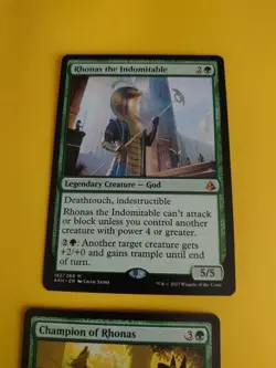 Rhonas the Indomitable & Champion of Rhonas Magic the Gathering 2 Card. AKH - Image 4