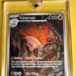 Pokemon TCG Black Bolt: Volcarona Illustration Rare Card 100/086 Mint Condition - Image 3