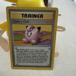 Clefairy Doll 070/102 Base Set Trainer Card Vintage WOTC TCG - Image 1