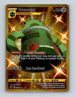 Bronzong 223 2021 Pokemon Chilling Reign Secret Rare Card NM+ - Image 1