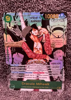 OP14-119 Secret rare Dracule Mihawk Manga Alt Art - One Piece Card English - Image 1