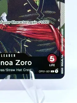 Roronoa Zoro - OP01-001 (Alternate Art) - One Piece Promotion Cards (OP-PR) ENG - Image 4