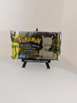 Topps Pokemon The First Movie Trading Cards Sealed Pack - Blue Logo - Vintage! - Image 1