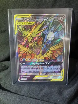 Moltres Zapdos Articuno GX Tag Team SM210 Pokemon Card Black Star Promo - Image 1