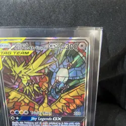 Moltres Zapdos Articuno GX Tag Team SM210 Pokemon Card Black Star Promo - Image 5