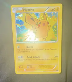 Pokemon TCG 2013 McDonald's NM-M Promo Pikachu 5/12 Limited Confetti Holo Card - Image 2
