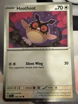 Hoothoot - 126 (Cosmos Holo) 126/162 Sv: Scarlet & Violet Promo Cards Holo - Image 1