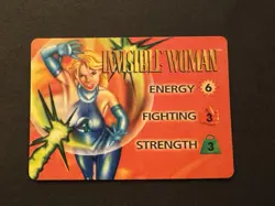 * Invisible Woman 3-stat Character Card NEVER PLAYED * Marvel Overpower FASTSHIP - Image 1