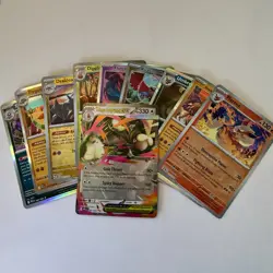 Pokemon Cards - Surprise Pack for Kids - 10 Shiny Holo Phantasmal Flames Pack - Image 1