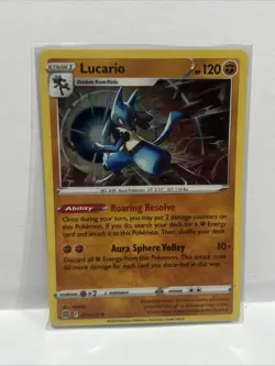 Lucario 79/172 Brilliant Stars Holo Rare Pokemon Card TCG 079/172 Pokemon - Image 1