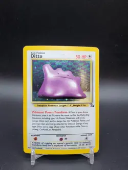Ditto 3/62 Fossil Holo HP Pokemon Card - Image 1