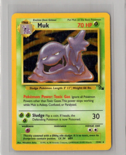 Muk 13/62 - Pokemon Fossil Unlimited Holo Rare Card WOTC HP - Image 1