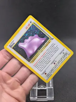Pokemon Card Ditto 3/62 Fossil Set Rare Holo WOTC Played - Image 2
