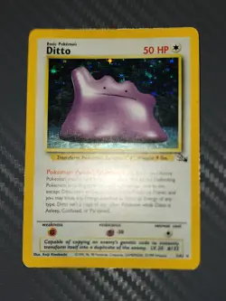 Pokemon TCG - Ditto - Fossil Set - Holo Rare Trading Card (3/62) - Image 2