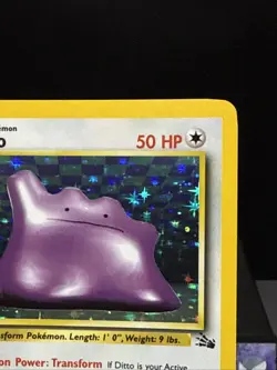Pokemon Card Ditto 3/62 Fossil Set Rare Holo WOTC Near Mint - Image 2
