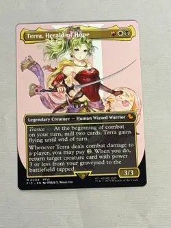 MTG Terra, Herald of Hope Borderless Commander: Final Fantasy - Image 1