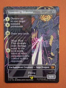MTG Summon: Bahamut (Borderless) Final Fantasy Regular - Image 1