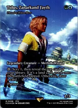 Tidus, Zanarkand Fayth - Thrasios, Triton Hero 58 FF: Through the Ages NM MTG - Image 1