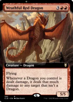 Wrathful Red Dragon (Extended Art) R Commander Legends: Battle for Baldur's Gate - Image 1
