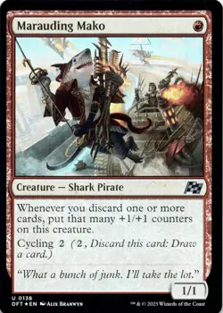 Marauding Mako FOIL Aetherdrift Magic MTG NM - Image 1