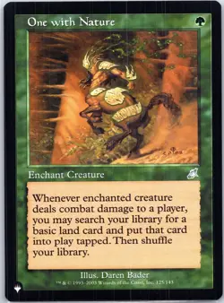 MTG The List Reprints #125 One with Nature - Image 1