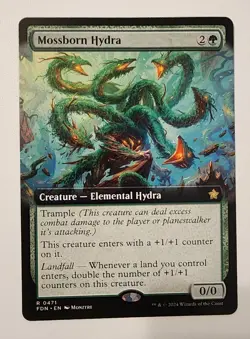Mtg Foundations Mossborn Hydra Extended Art NM - Image 1