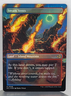 Foil - Steam Vents (Borderless) - Lorwyn Eclipsed (ECL) - Image 2