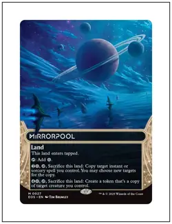 1x Mirrorpool 0027, Edge of Eternities Stellar Sights, Magic MTG NM - Image 1