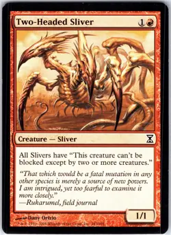 Two-Headed Sliver 183 C Time Spiral Magic the Gathering MTG LP - Image 1
